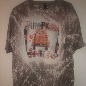 Pumpkin Spice Junkie distressed shirt